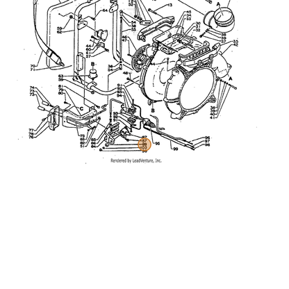 ECHO part 13251100660 — IPL diagram snippet (6x zoom, amber highlight)