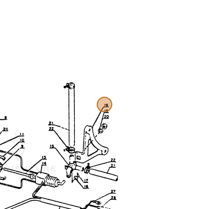 ECHO part 13252600660 — IPL diagram snippet (6x zoom, amber highlight)