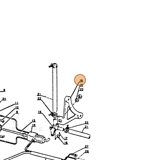 ECHO part 13252600660 — IPL diagram snippet (6x zoom, amber highlight)