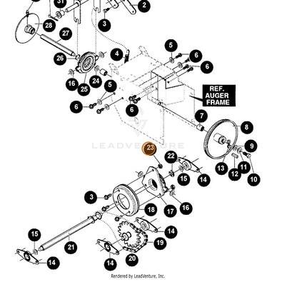 ECHO part 14000462 — IPL diagram snippet (6x zoom, amber highlight)