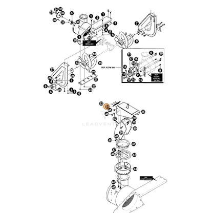 ECHO part 14003194 — IPL diagram snippet (6x zoom, amber highlight)