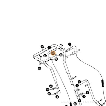 ECHO part 14003538 — IPL diagram snippet (6x zoom, amber highlight)