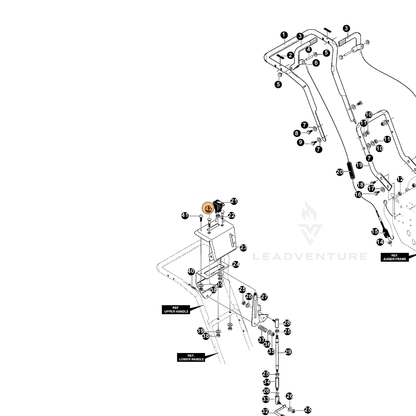 ECHO part 14003809 — IPL diagram snippet (6x zoom, amber highlight)