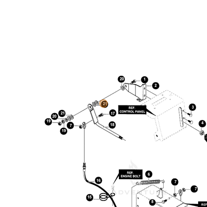 ECHO part 14004051 — IPL diagram snippet (6x zoom, amber highlight)