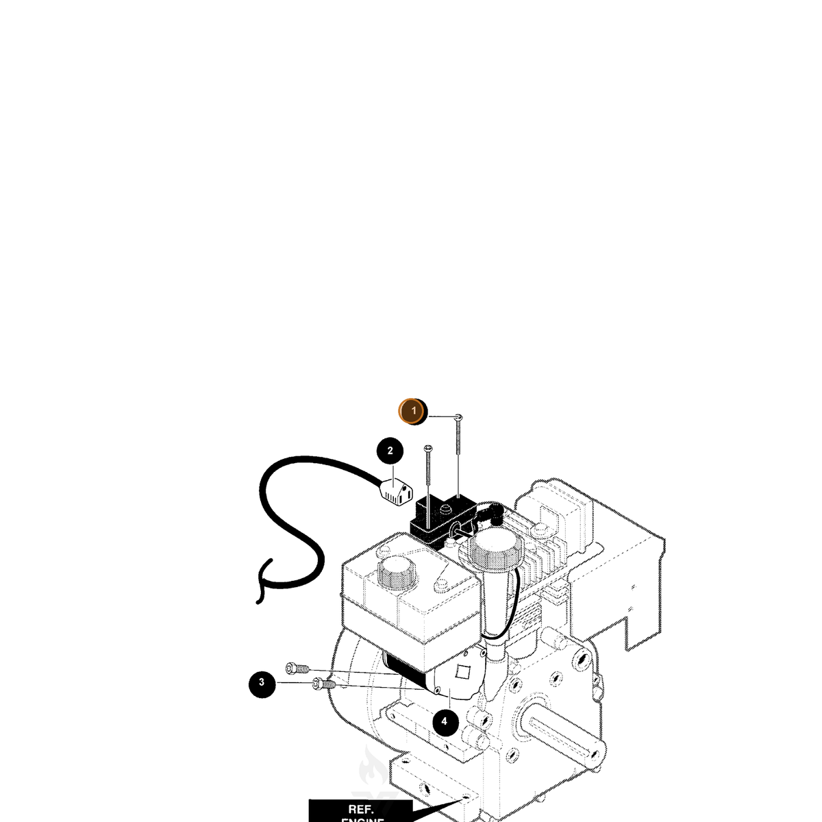 ECHO part 14006217 — IPL diagram snippet (6x zoom, amber highlight)