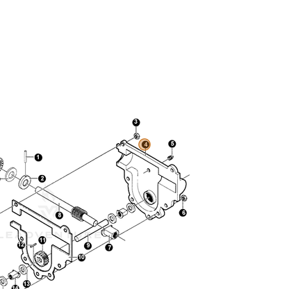 ECHO part 14010576 — IPL diagram snippet (6x zoom, amber highlight)
