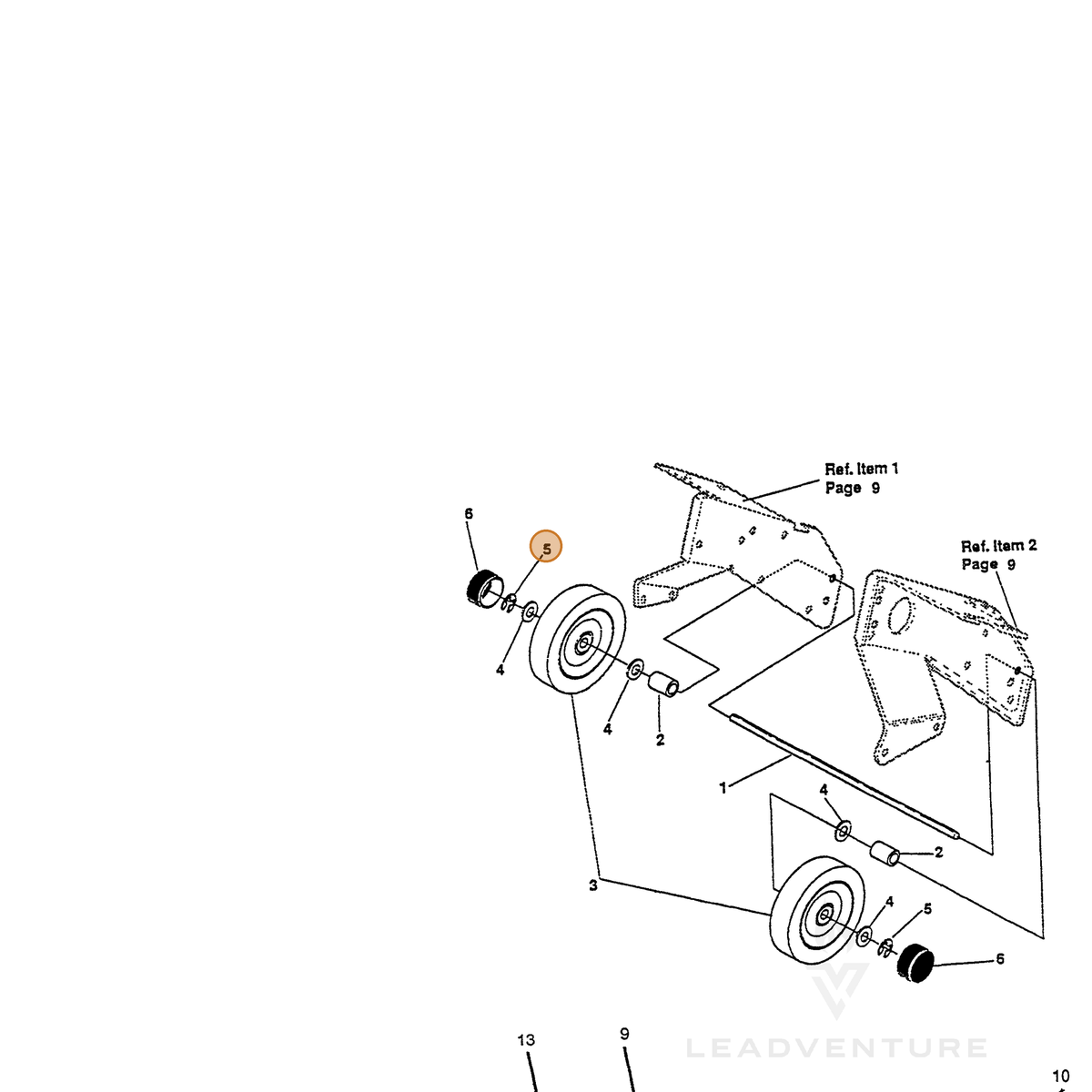 ECHO part 14026178 — IPL diagram snippet (6x zoom, amber highlight)