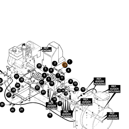 ECHO part 14048306 — IPL diagram snippet (6x zoom, amber highlight)