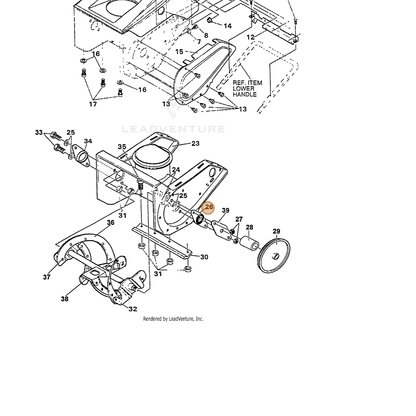ECHO part 14054573 — IPL diagram snippet (6x zoom, amber highlight)