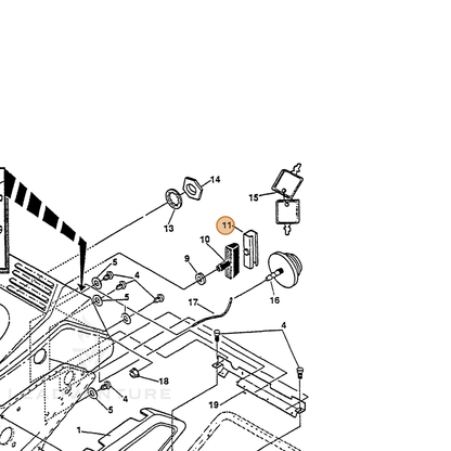 ECHO part 14056775 — IPL diagram snippet (6x zoom, amber highlight)