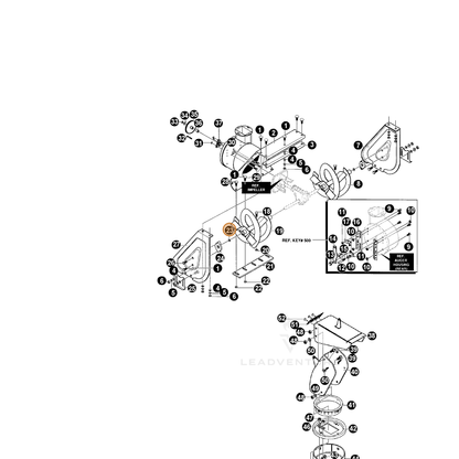 ECHO part 14073755 — IPL diagram snippet (6x zoom, amber highlight)