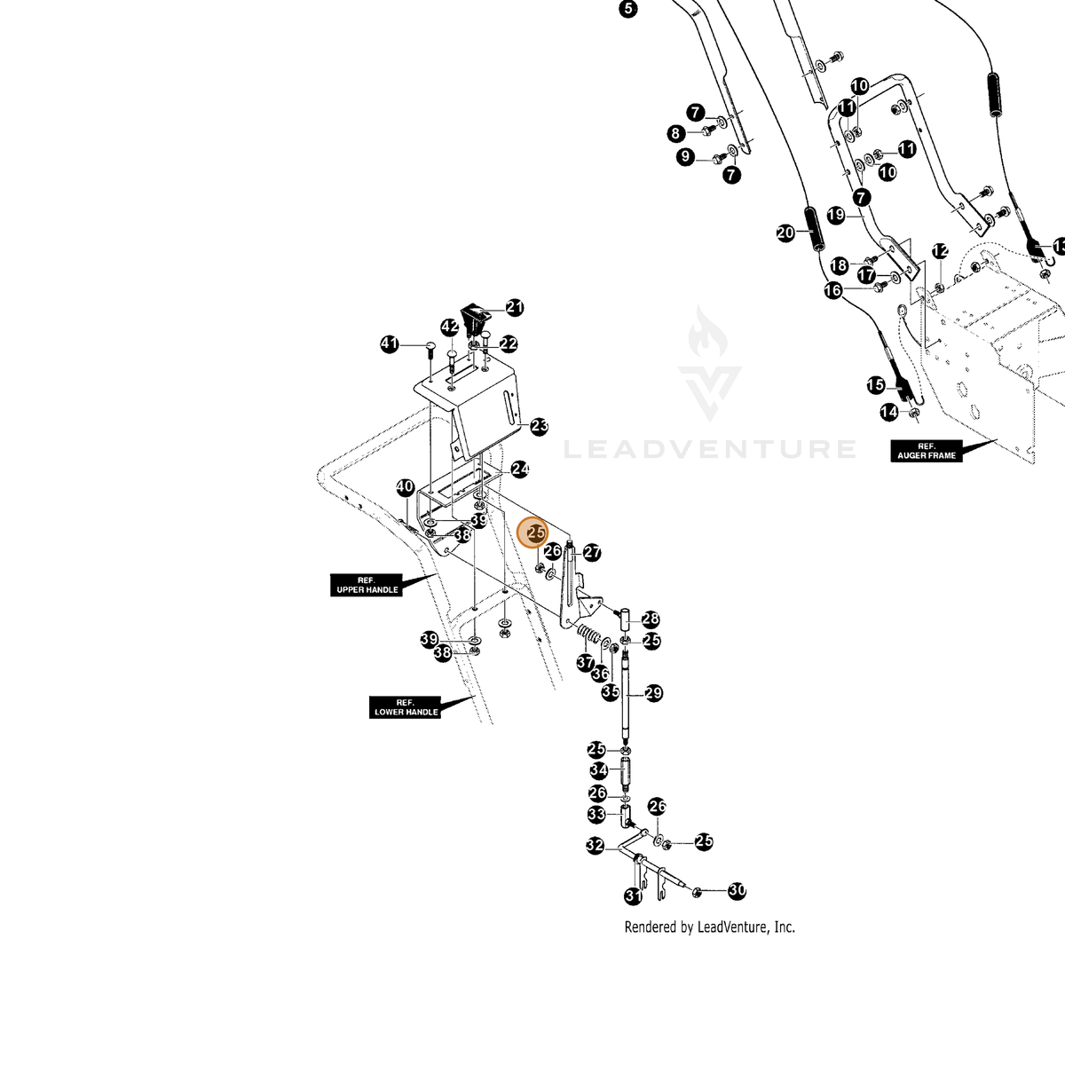 ECHO part 14120368 — IPL diagram snippet (6x zoom, amber highlight)