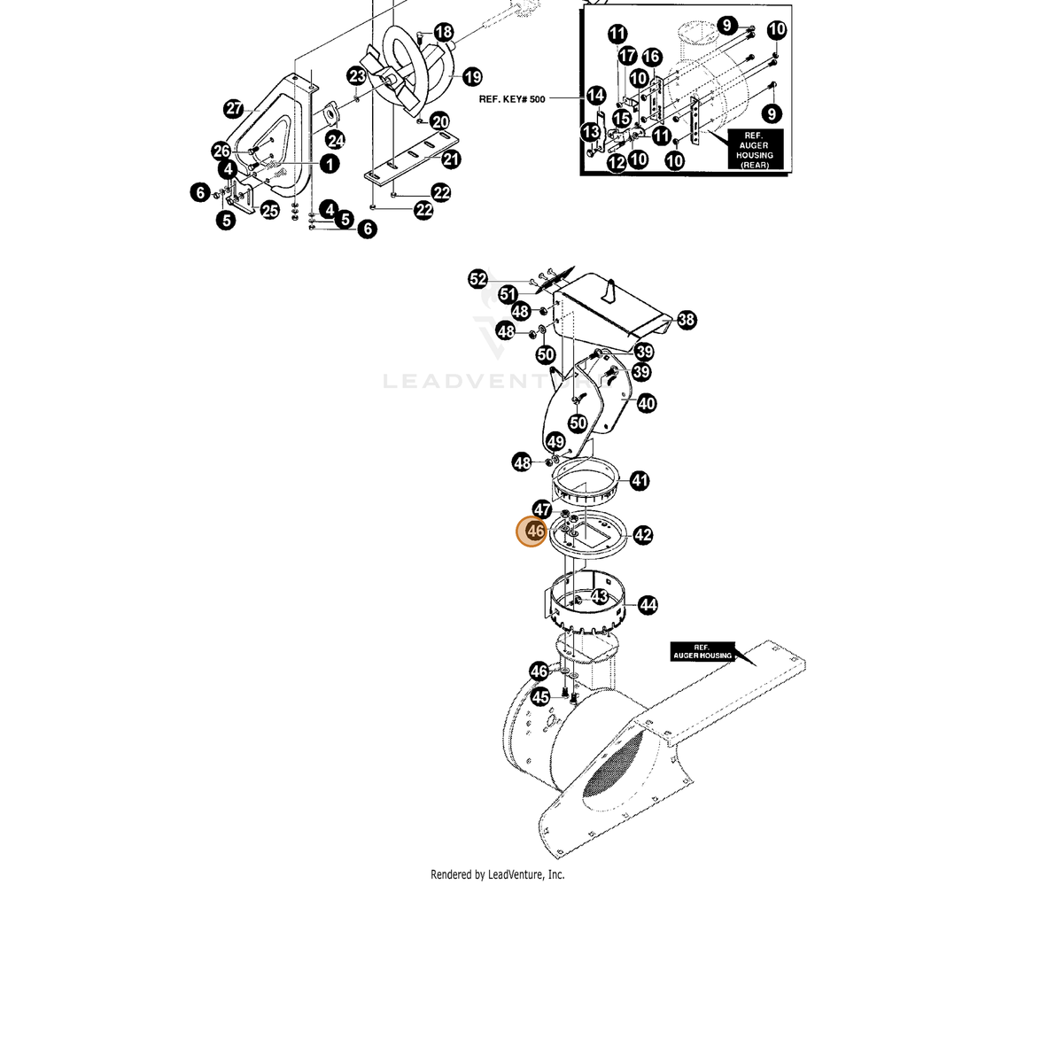 ECHO part 14120392 — IPL diagram snippet (6x zoom, amber highlight)