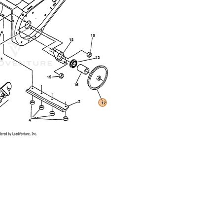ECHO part 14301855 — IPL diagram snippet (6x zoom, amber highlight)