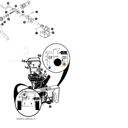 ECHO part 14302922 — IPL diagram snippet (6x zoom, amber highlight)