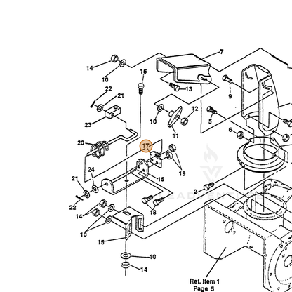 ECHO part 14307741 — IPL diagram snippet (6x zoom, amber highlight)