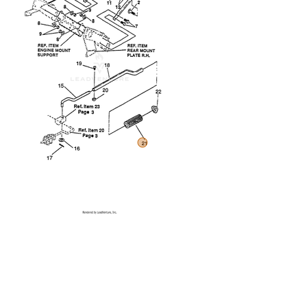 ECHO part 14307755 — IPL diagram snippet (6x zoom, amber highlight)