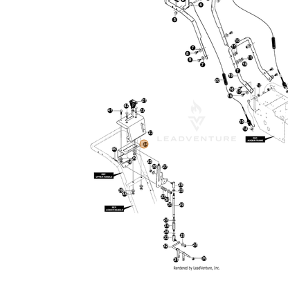 ECHO part 14308905 — IPL diagram snippet (6x zoom, amber highlight)