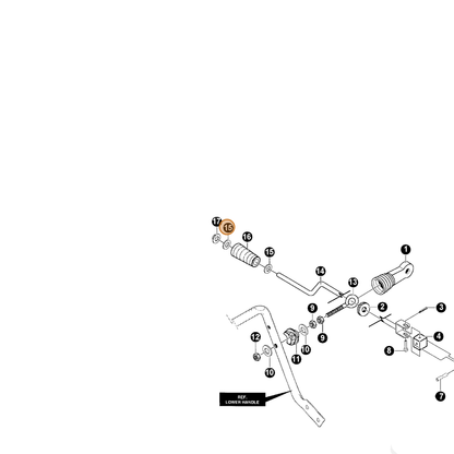 ECHO part 14309312 — IPL diagram snippet (6x zoom, amber highlight)