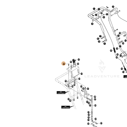 ECHO part 14310391 — IPL diagram snippet (6x zoom, amber highlight)