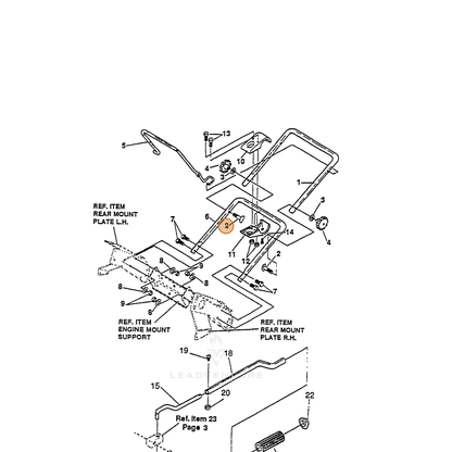 ECHO part 14311767 — IPL diagram snippet (6x zoom, amber highlight)