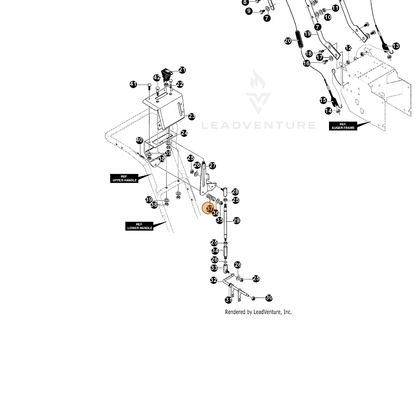 ECHO part 14313842 — IPL diagram snippet (6x zoom, amber highlight)