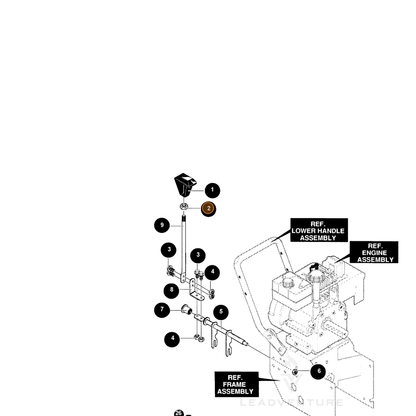 ECHO part 14318486 — IPL diagram snippet (6x zoom, amber highlight)
