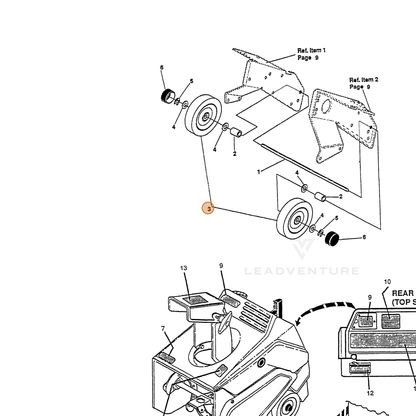 ECHO part 14325016 — IPL diagram snippet (6x zoom, amber highlight)