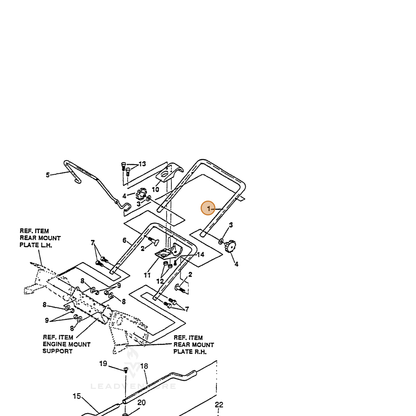 ECHO part 14325597 — IPL diagram snippet (6x zoom, amber highlight)