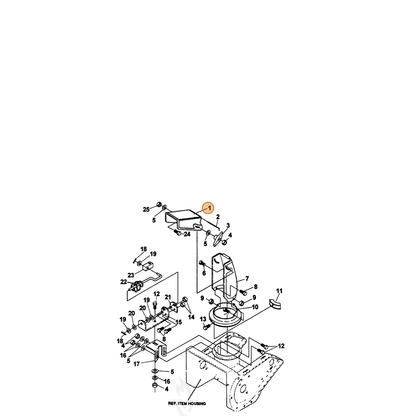 ECHO part 14325847 — IPL diagram snippet (6x zoom, amber highlight)