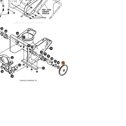 ECHO part 14333446 — IPL diagram snippet (6x zoom, amber highlight)