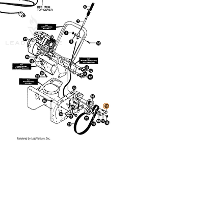 ECHO part 14333805 — IPL diagram snippet (6x zoom, amber highlight)