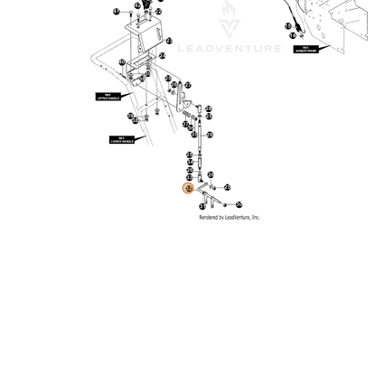 ECHO part 14337436 — IPL diagram snippet (6x zoom, amber highlight)