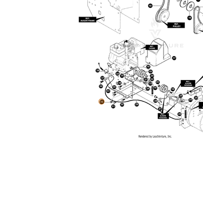 ECHO part 14340682 — IPL diagram snippet (6x zoom, amber highlight)