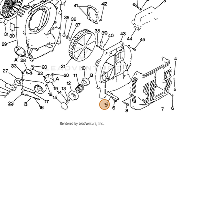 ECHO part 14517404260 — IPL diagram snippet (6x zoom, amber highlight)
