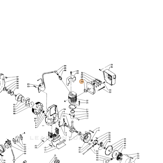 ECHO part 14551021931 — IPL diagram snippet (6x zoom, amber highlight)