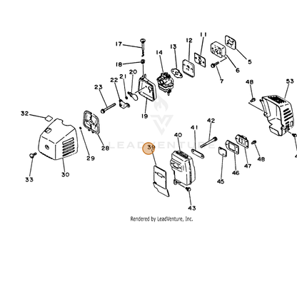 ECHO part 14551027531 — IPL diagram snippet (6x zoom, amber highlight)