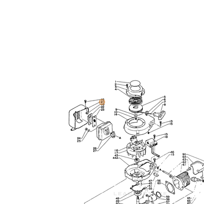 ECHO part 14562101260 — IPL diagram snippet (6x zoom, amber highlight)