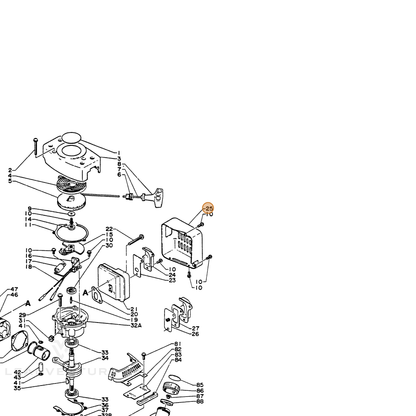 ECHO part 14562101360 — IPL diagram snippet (6x zoom, amber highlight)