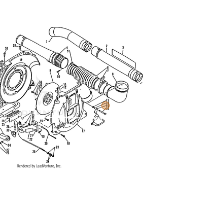 ECHO part 14570500761 — IPL diagram snippet (6x zoom, amber highlight)