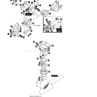 ECHO part 14578088 — IPL diagram snippet (6x zoom, amber highlight)