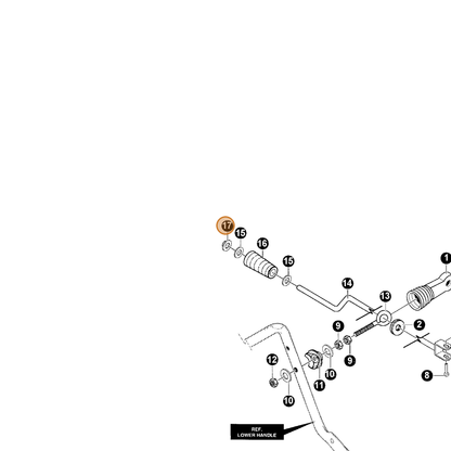 ECHO part 14578159 — IPL diagram snippet (6x zoom, amber highlight)