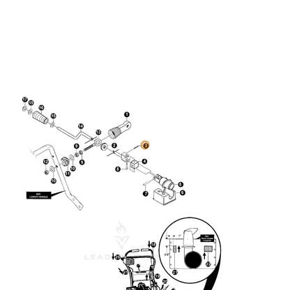 ECHO part 14579493 — IPL diagram snippet (6x zoom, amber highlight)