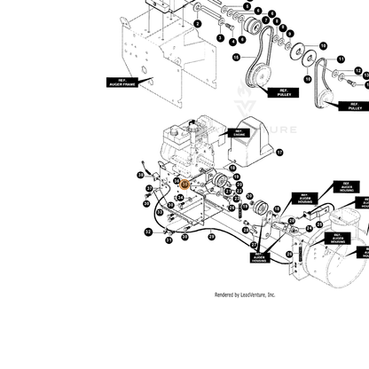 ECHO part 14579865 — IPL diagram snippet (6x zoom, amber highlight)