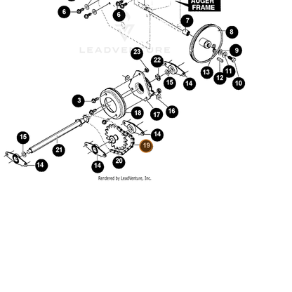 ECHO part 14579867 — IPL diagram snippet (6x zoom, amber highlight)