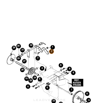 ECHO part 14579937 — IPL diagram snippet (6x zoom, amber highlight)
