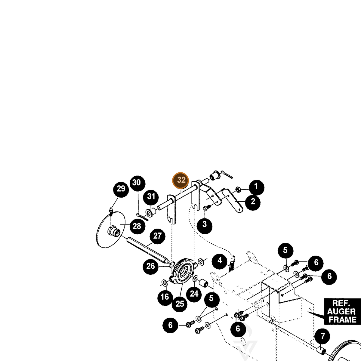 ECHO part 14579941 — IPL diagram snippet (6x zoom, amber highlight)