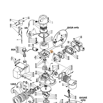 ECHO part 14580605120 — IPL diagram snippet (6x zoom, amber highlight)