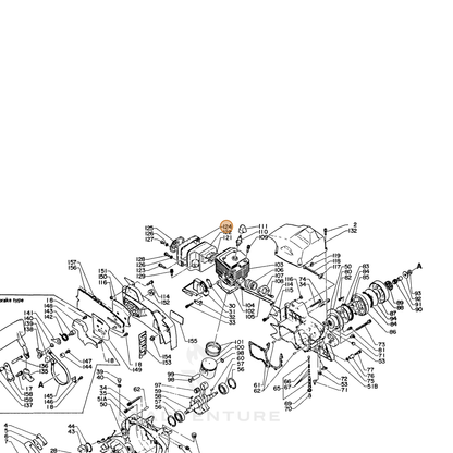 ECHO part 14580714730 — IPL diagram snippet (6x zoom, amber highlight)
