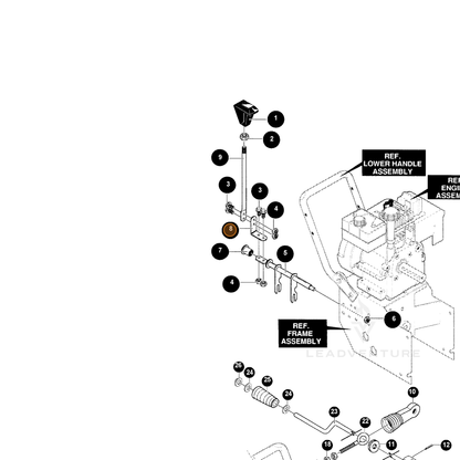 ECHO part 14581630 — IPL diagram snippet (6x zoom, amber highlight)